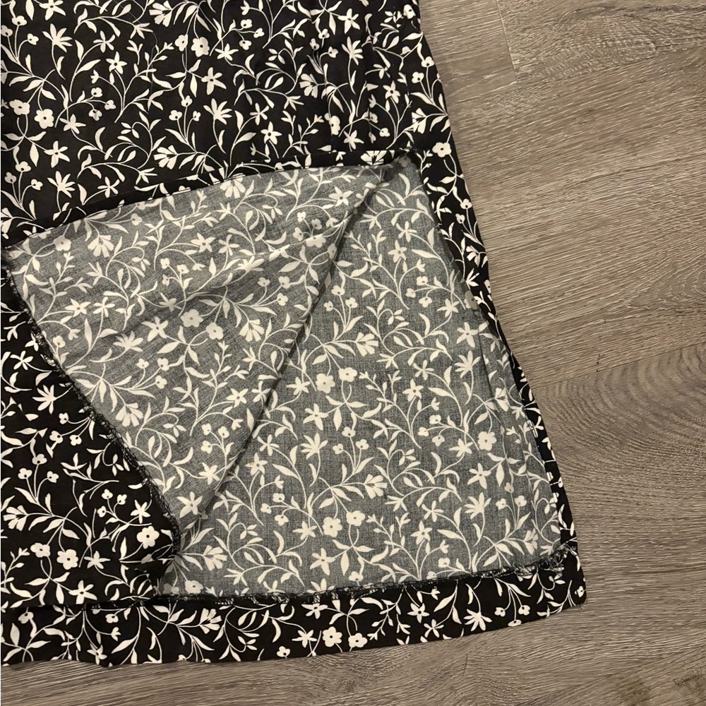 Christopher & Banks Black and White Floral Maxi Skirt - Picture 2 of 5